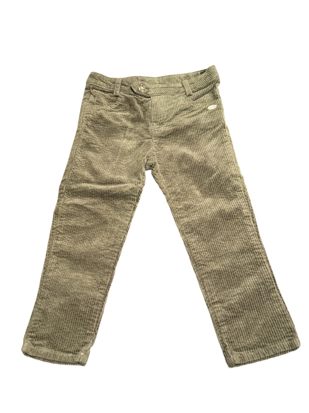 Tantine et Chocolat Kids BoysCorduroy Pants in Olive Green (3T (3A))